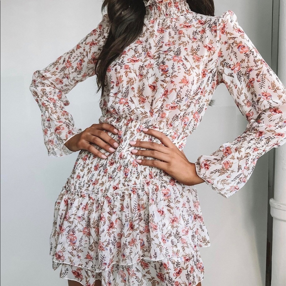Princess polly guetta mini dress in white, NWT